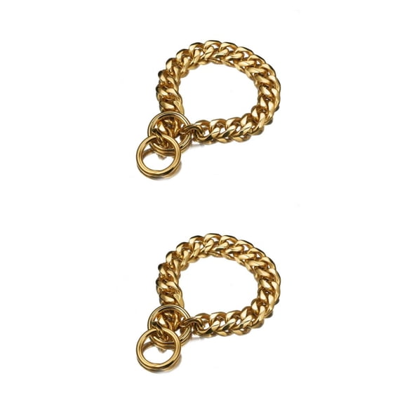Greeniant fácil de usar, cómodo y práctico, collar de cadena de acero ampliamente utilizado, collares para perros Type10 NO10