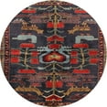 thumbnail image 1 of Ahgly Company Indoor Round Traditional Brown Animal Area Rugs, 3' Round, 1 of 6