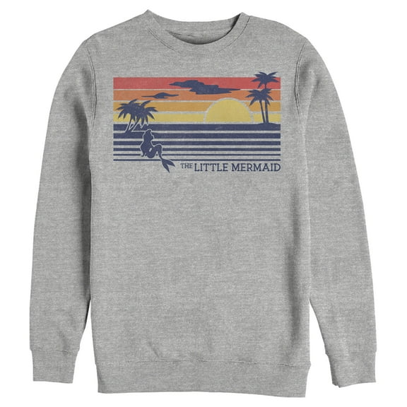 Men's The Little Mermaid Striped Sunset Sweatshirt
