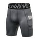 thumbnail image 5 of TFixol Paquete de 3 pantalones cortos de compresión para hombre, ropa interior de entrenamiento activo con bolsillo, 5 of 8