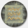 thumbnail image 1 of Designart 'Galm Abstract I' Glam Metal Circle Wall Art, 1 of 3