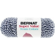 Super Value Team Colors Yarn, Navy and White