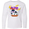 thumbnail image 3 of Inktastic My Nana Loves Me Penguin Long Sleeve Youth T-Shirt, 3 of 5
