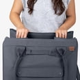 thumbnail image 4 of CleverMade Rolling Tote Cart 90L Collapsible Wheeled Bag, Gunmetal, 4 of 11