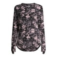 thumbnail image 4 of ClimateRight by Cuddl Duds Women's Stretch Fleece Base Layer Crewneck Thermal Top with Cuff Thumbhole, 4 of 6