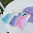 thumbnail image 6 of Compatible with Samsung Galaxy S24 Plus Bling Case Glow in The Dark Sparkle Flowing Quicksand Light up Case Women Girls Girly Soft TPU Bumper Shockproof Translucent Phone Cover, Purple, 6 of 7