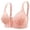 B, variant on Women's Underwear Wireless Thin Solid Color Front Button Breathable Gathers Comfort Bra Plus Size