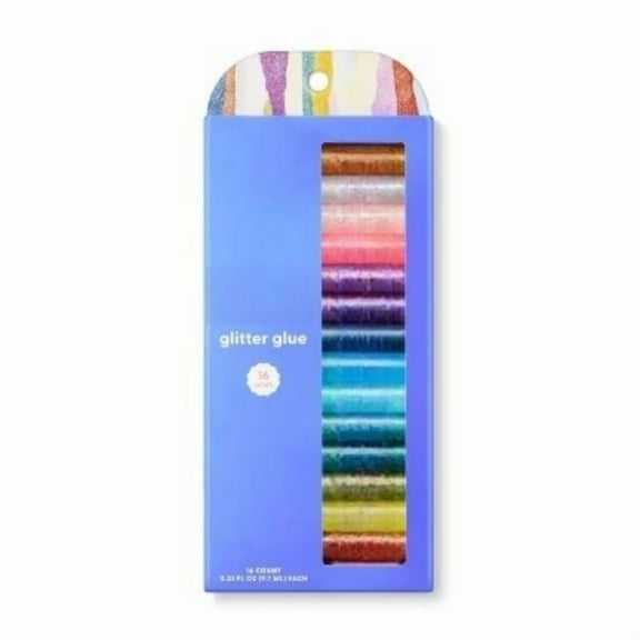 16ct Glitter Glue Pen Pack Multicolor Metallic Craft Embellishments, Art & Stationery, Ages 6