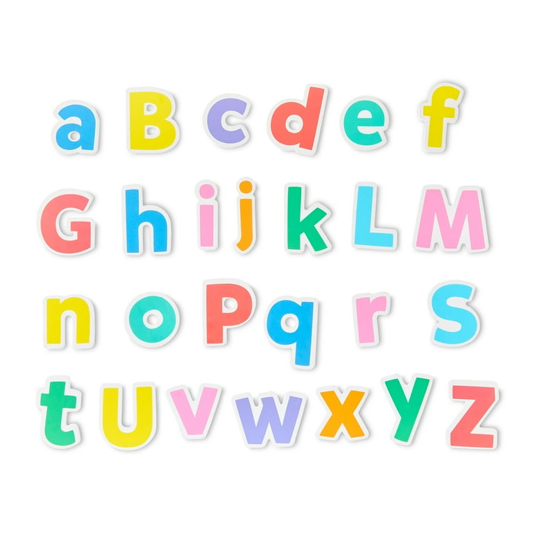 Pen+Gear Magnetic Alphabet Tub, 78 Pieces - Walmart.com