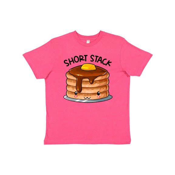 Inktastic Short Stack Cute Pancake Breakfast Youth T-Shirt