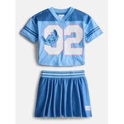 Stitch Toddler Girls Short Sleeve Graphic Jersey and Skirt Set, 2 Piece, Sizes 12M-5T