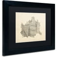 thumbnail image 2 of Trademark Fine Art "Old Sheet Music Map of Vienna Austria" Canvas Art by Michael Tompsett Black Matte, Black Frame, 2 of 4