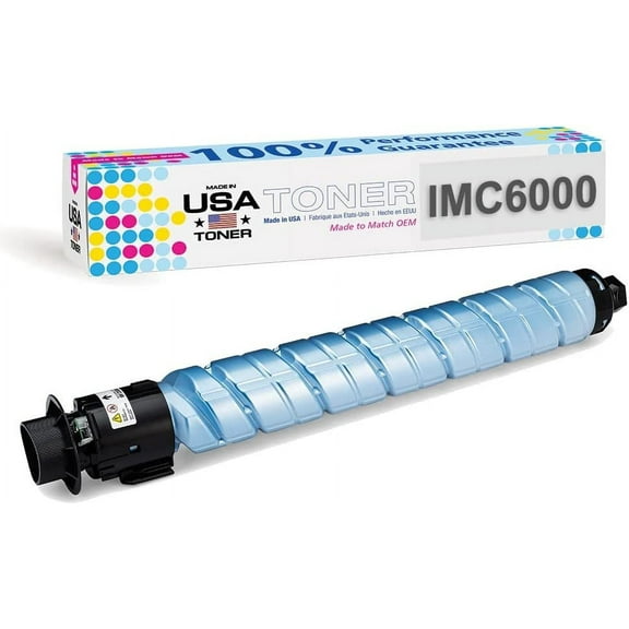 MADE IN USA TONER Compatible Replacement for Ricoh IM C4500, IM C5500, IM C6000, 842282 Cyan, 1 Cartridge