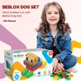 thumbnail image 2 of Bloques de construccion Beblox Dog Set 10004 juego STEM 128 piezas, 2 of 5
