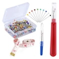 thumbnail image 4 of YSNOOWE 1Set Sewing Tools Kit with Protective Cap Seam Ripper Tape Measure for Cross-Stich Sewing, 4 of 6
