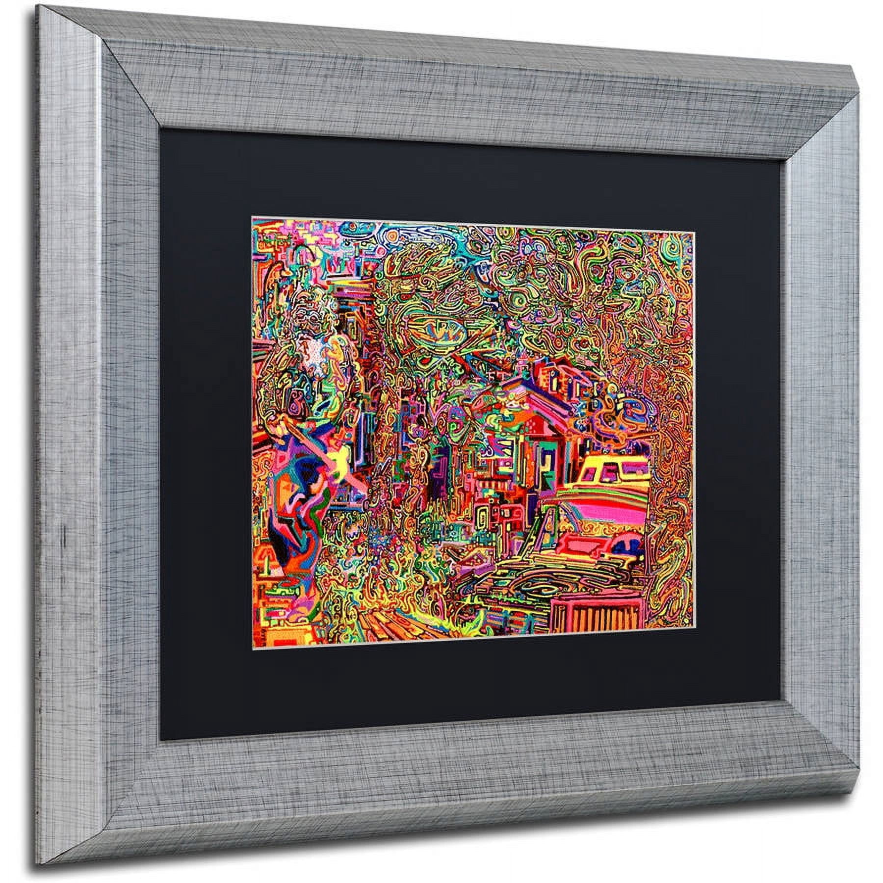 Trademark Fine Art "One Inch Further" Canvas Art by Josh Byer, Black Matte, Silver Frame