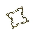 thumbnail image 5 of 100pcs Filigrane Triangle Connecteur Menuiserie Bijoux Connecteurs Filigrane Bijoux Résultats Vintage Bronze, 5 of 5