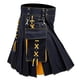 thumbnail image 1 of Hombres Cortos Pantalones Cortos Fastener Sólido Falda Plisada con Bolsillos Moda Casual, 1 of 4