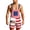 Red, variant on Unisex 4th of July USA Flag Printed Overalls, Adjustable Straps Independence Day Patriotic Tops Festival Jumpsuits Romper Work Bibs Overalls Gifts for Men and Women