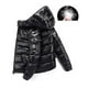 thumbnail image 1 of Shiny Down Jacket Men's Winter Jacket Stand Collar Down Jacket With Hood, 1 of 4