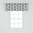 thumbnail image 2 of Ambesonne Black and White Valance Pack of 2, Doodle Art Circles, 54"X18", Black White, 2 of 4