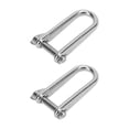 thumbnail image 4 of Long Manille en D, 8mm Antirouille en Acier Inoxydable Robuste pour Bateaux RVs Remorque, 4 of 7