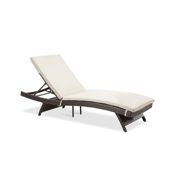Rattan Chaise Lounge Set, Adjustable Patio Daybed for Outdoor Use, Poolside Loungers with Tempered Glass Table, Weather Resistant Wicker Furniture