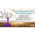 thumbnail image 4 of 10 Aragon Wine Glasses Set, 8.5 oz. - High standard, USA made - Purple, 4 of 5