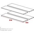 thumbnail image 3 of ADDOK 1 Piece Metal Laminate Shelf Easy Installed, Durable Shelving Board for Storage Shed Unit (51”x13”x1”), 3 of 7