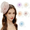 thumbnail image 2 of Elegant Fascinator Hat Headbands Funny Girl Hat Headgear Lovely Hairpiece, 2 of 10