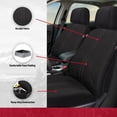 thumbnail image 5 of Genuine Dickies 2-Piece Quincy Pro-Grade Seat Covers for Cars, Trucks, and SUVs, Black, 5 of 10