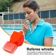 thumbnail image 2 of CSChome High Decibels Whistle Referee Whistle Set - 2Pcs, Mouthguard, Lanyard, Loud Sound, Professional Outdoor Training Whistle, 2 of 7