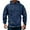 Navy #44, variant on Dresfit Men's Quarter Zip Hoodies Hooded Tactical Sweatshirts Fleece Long Sleeve Outdoor Pullover Fall Winter Multi Pockets Zipper Cargo Tops Dark Gray XL