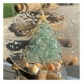 thumbnail image 6 of sunsanly Coastal Christmas Ornament Hanging Sea Glass Pieces Light Catcher Beach Glass Suncatcher on Acrylic Circle for Window Tree Decor, 6 of 7