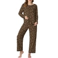 thumbnail image 2 of MINTREUS Pajamas for Women Set 2 Piece Lounge Set Long Sleeve Pjs Long Pants Sleepwear with Pockets, 2 of 9