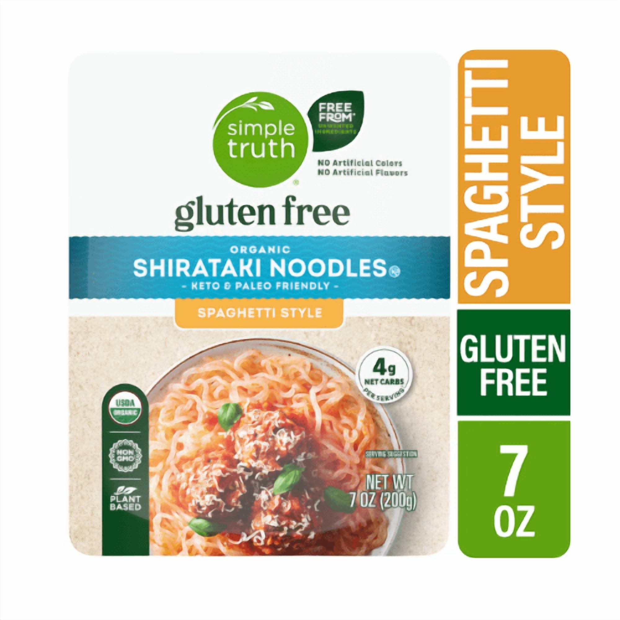 Simple Truth Organic Shirataki Noodles, Spaghetti Style, Gluten Free, 2-Pack, 7 oz