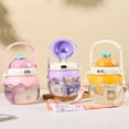 thumbnail image 3 of 1 Set 1000ml Straw Cup Food Grade Large Capacity BPA Free Portable Strawberry Shape Water Bottle with Strap Daily Use, 3 of 8