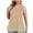 Khaki, variant on Htigea Womens Plus Size Tank Tops Sleeveless Loose Fit Dressy V Neck Flowy Camisoles Cami Shirt Tunic Blouse 2025 Summer Purple,XL