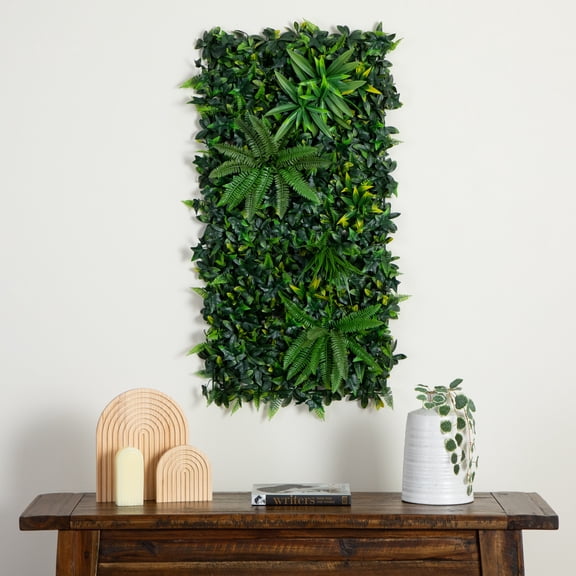 Nearly Natural Andean Cloud Forest Artificial Living Wall Panel - 40" - Green
