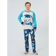 thumbnail image 5 of AIGUR Family Matching Christmas Pajama Set Christmas Pajamas for Family, Long Sleeve Snowman Print Tops + Pants Set Sleepwear Loungewear, 5 of 10