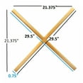 thumbnail image 4 of Meridian Furniture 432 XOXO Collection Stainless Steel Wall Decor, Gold, 4 of 6
