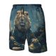 thumbnail image 4 of Fotbe Starry Sky Meditating Lion Trajes de Baño Estampados para Hombre, Shorts de Verano de Secado Rápido, Ropa de Playa, Bañadores-3X-Large, 4 of 6