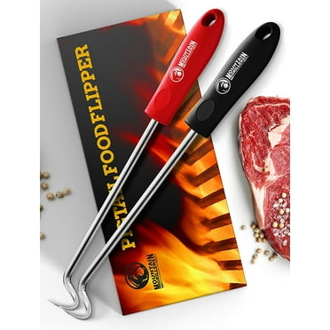 MOUNTAIN GRILLERS Reversible Stainless Steel Taco Holders - Set of 4