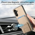 thumbnail image 6 of Allytechgroup Galaxy A54 5G Wallet Case with Card Holder, Hybrid TPU Back Cover Kickstand Bumper Anti-Scratch Slim Case Cover for Samsung Galaxy A54 5G, Khaki, 6 of 8