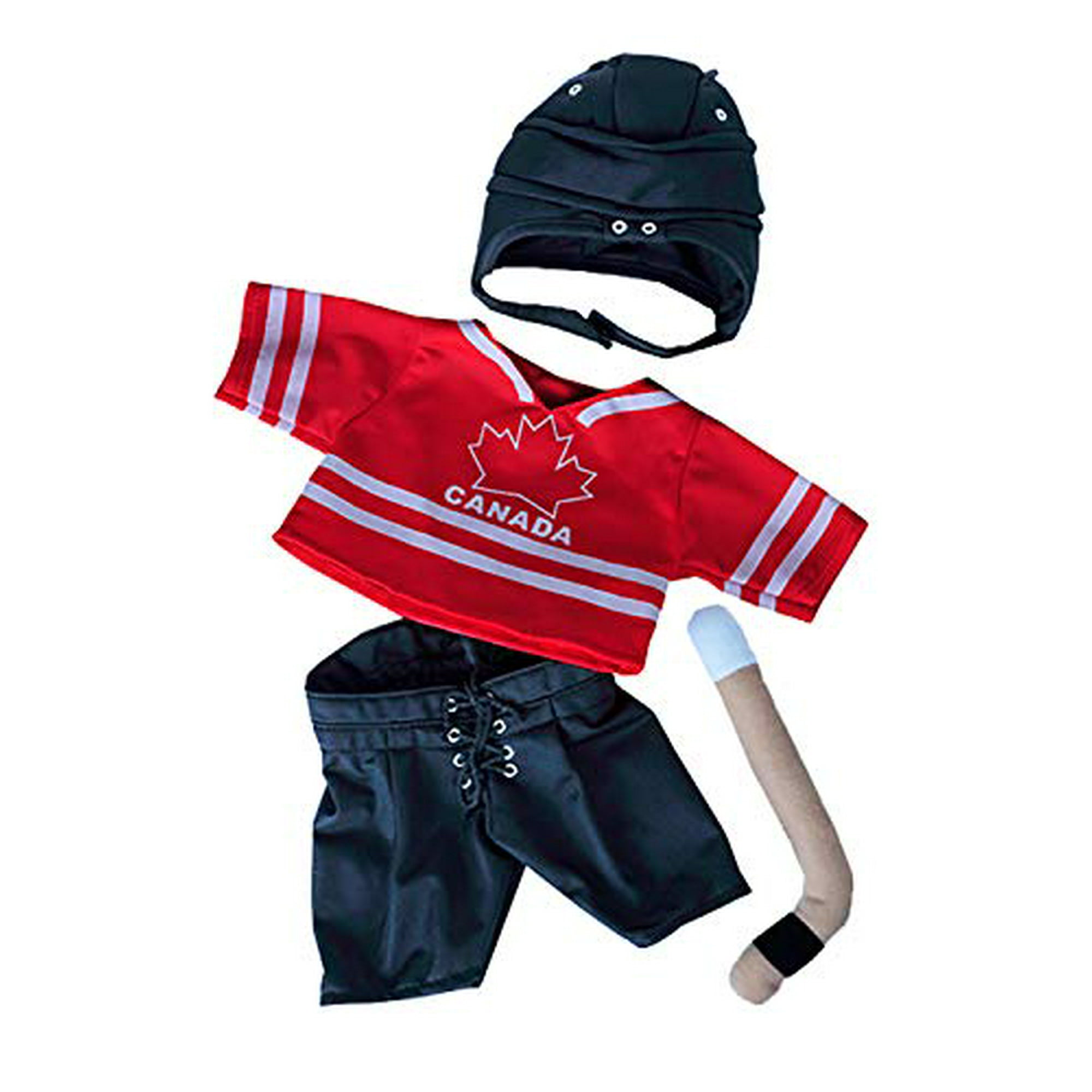 Canada Hockey w/Helmet & Stick Teddy Bear Clothes Fits Most 14