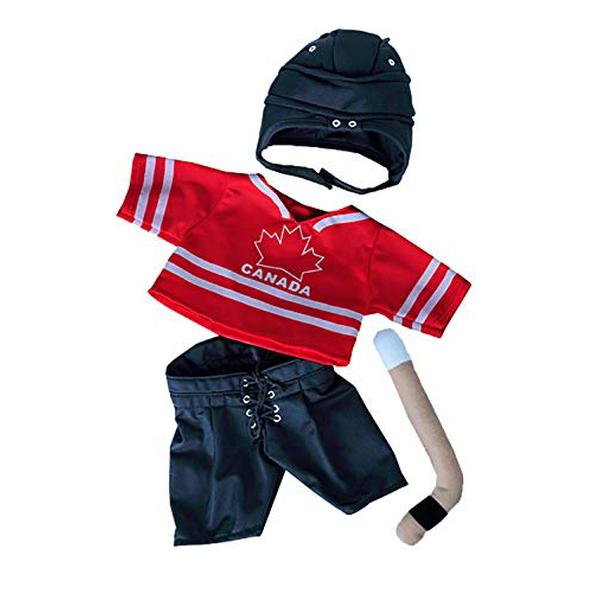 Canada Hockey w/Helmet & Stick Teddy Bear Clothes Fits Most 14 Canada Hockey w/Helmet & Stick Teddy Bear Clothes Fits Most 14