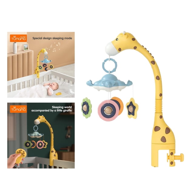 Cuna móvil Musical para bebé con luces música caja de música multifuncional juguete para Recién Nacido 0-24 meses bebés niños niñas dormir Amarillo Baoblaze móvil musical cuna infantil