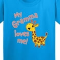 thumbnail image 4 of Inktastic My Gramma Loves Me Cute Giraffe Youth T-Shirt, 4 of 5