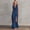 Navy plus size boho maxi dress a1, variant on Uscallm Women Plus Size V Neck Sleeveless Ruffle Maxi Dress Boho Elegant Beach Vacation Maxi Dresses Long, Gray 3XL