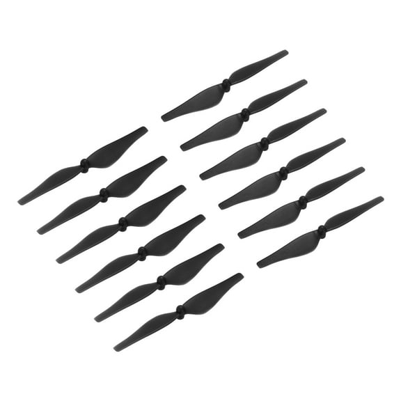 Uxcell 3 Set RC Propellers Blade Prop 2 Vane 7.6cm Dia Plastic Black Low-Noise RC Airplane DIY Aircraft Drone